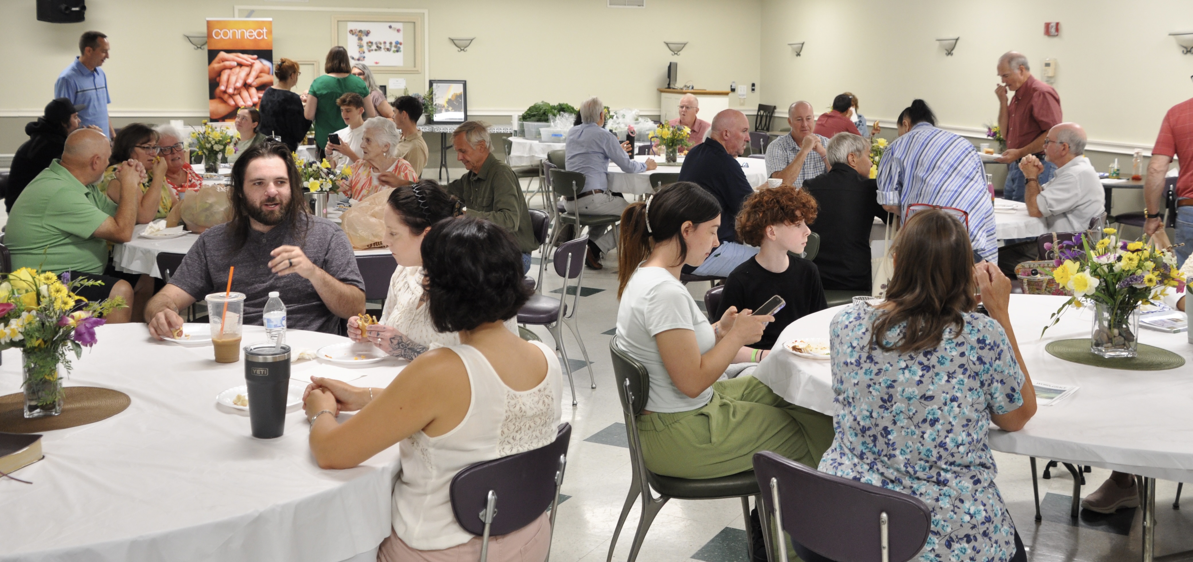 Conversation and fellowship after worship